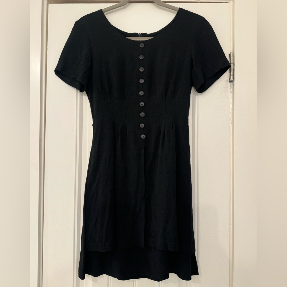 Wayne Diamond Vintage Dress Short Sleeve Button Size 5